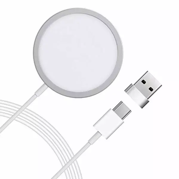 Letscom Magnetic  Wireless Charger Charger Compatible with Mag-Safe charger, USB-C Rapid Charging, PD QC3.0, Qi Compact - W02