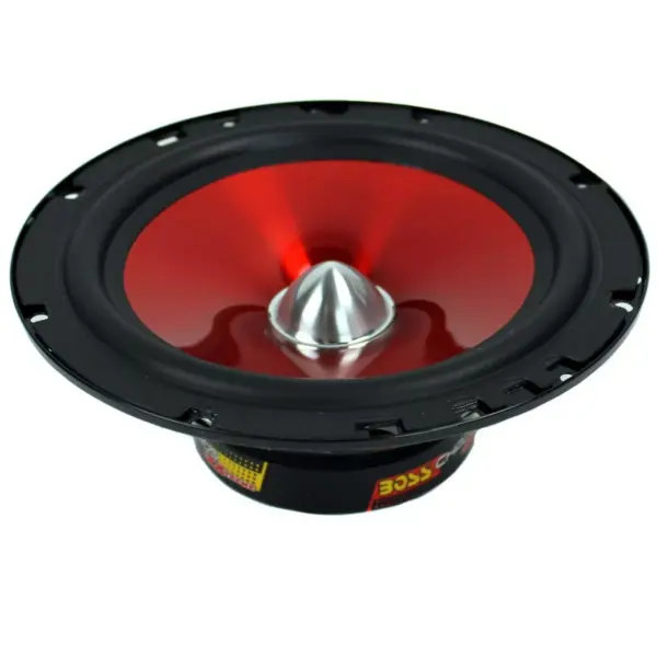 2) BOSS CH6CK 6.5" 350W Car 2 Way Component Car Audio Speakers System Red Stereo