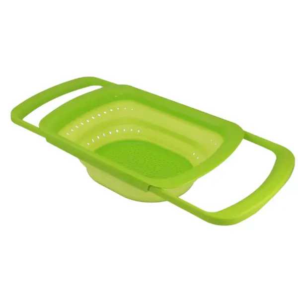 Squish 6qt Over the Sink Expandable Colander - Green