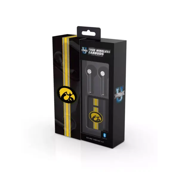 NCAA Iowa Hawkeyes True Wireless Bluetooth Stem Earbuds