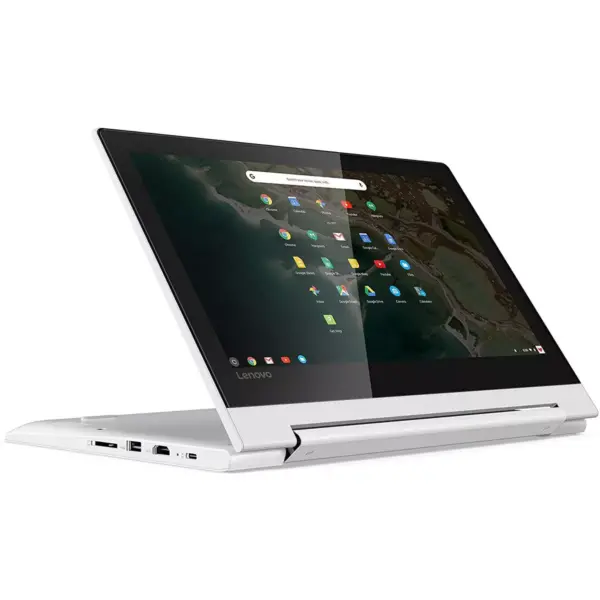 Lenovo Chromebook C330 2-in-1 Convertible Laptop, 11.6" HD (1366 x 768) IPS Display, MediaTek MT8173C Processor, 4GB LPDDR3, 64GB eMMC, Chrome OS, 81HY0000US, Blizzard White