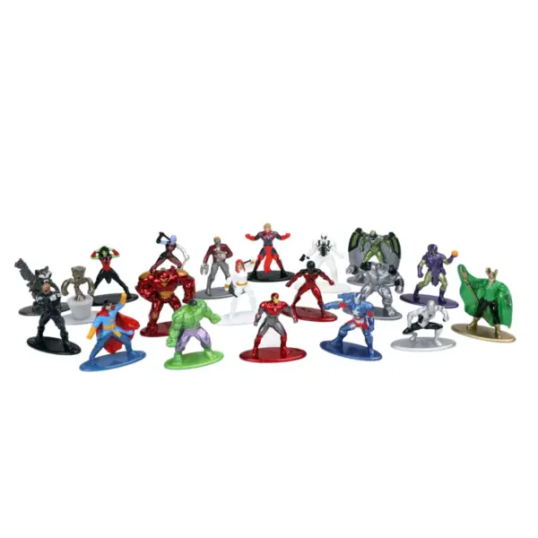 Jada Toys Nano Metalfigs Marvel Die-Cast Figures 1.65" 20-Pack