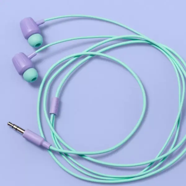 Wired Kids' Earbuds - More Than Magic™ - Green/Purple