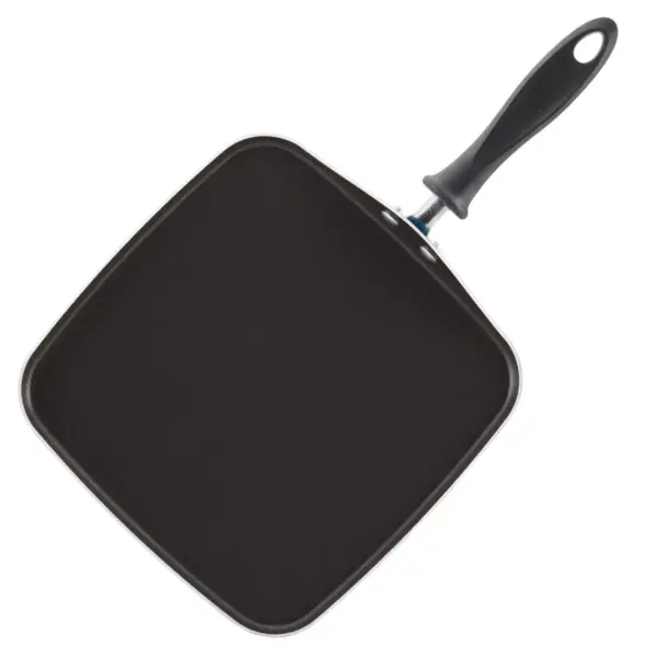 Farberware 3pc Nonstick Aluminum Reliance Skillet and Griddle Cookware Set Black