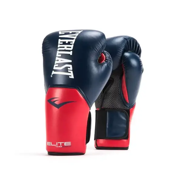 Everlast Pro Style Elite Exercise Workout Training Boxing Gloves for Sparring, Heavy Bag and Mitt Work, Size 16 Ounces Navy/Red