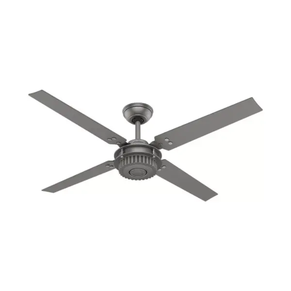 54" Chronicle Damp Rated Ceiling Fan with Wall Control Silver  - Hunter