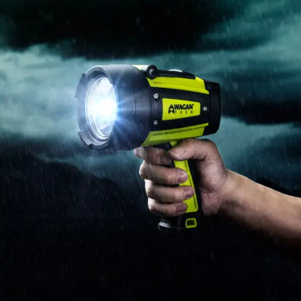 Wagan Brite-Nite WR600 LED Rechargeable Waterproof Spotlight - Yellow