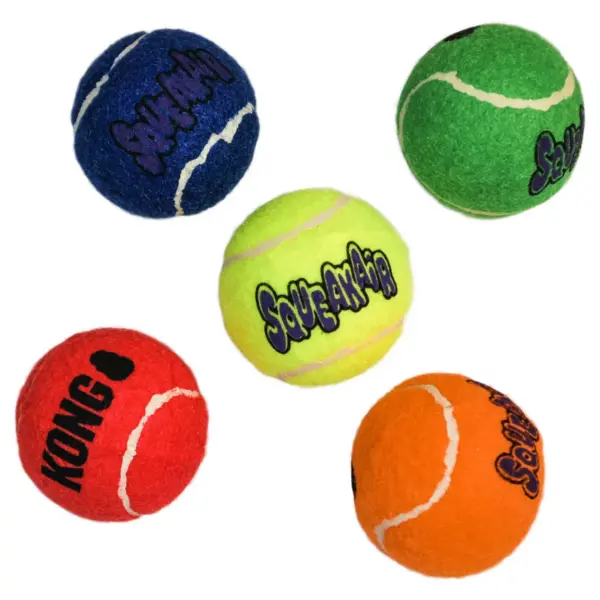 KONG SqueakAir Tennis Ball Dog Toy - XS - 5ct