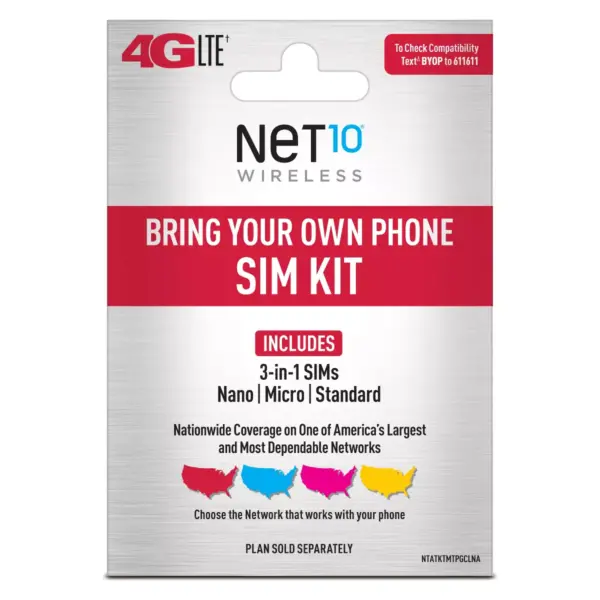 Net10 Bring Your Own Phone SIM Activation Kit