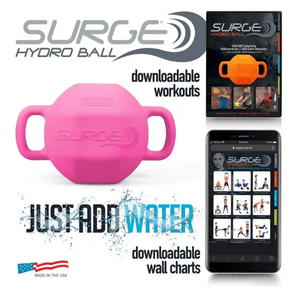 Surge Balance Enhancing Endurance Inertia Training Hydro Ball 25 Pro, Gray