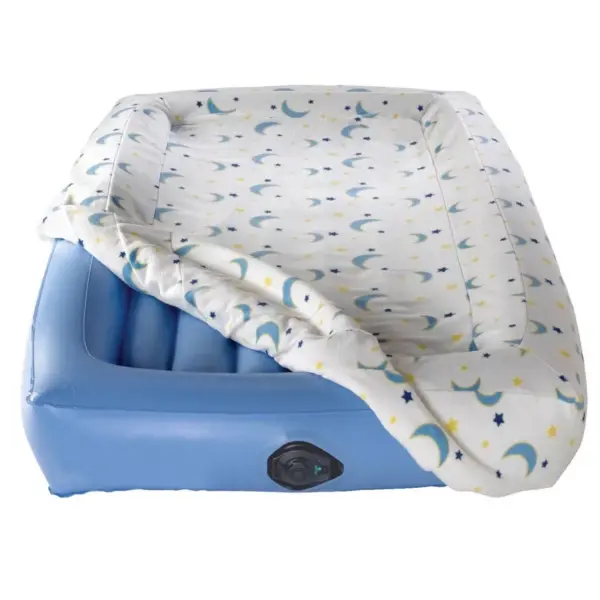 Coleman Kids' Air Mattress with Safety Bumpers with Electrical Pump - Blue