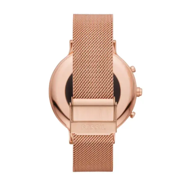 Fossil Hybrid Smartwatch HR Charter 42mm - Rose Gold-Tone Stainless Steel Mesh