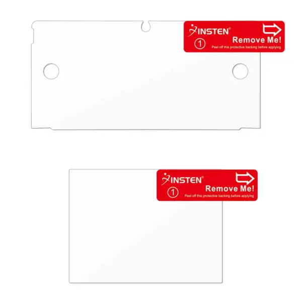 INSTEN 2 pc Reusable Screen Protector compatible with Nintendo 3DS