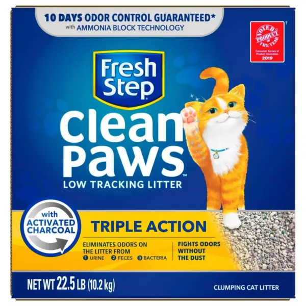 Fresh Step Triple Action Clumping Scented Cat Litter - 22.5lbs