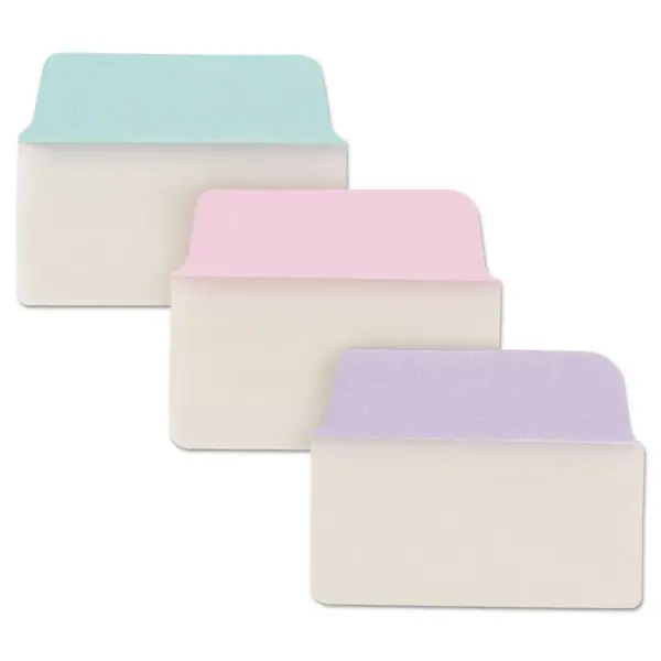 Avery Ultra Tabs Repositionable Tabs 2 x 1 1/2 Pastel: Blue Pink Purple 24/Pack 74755