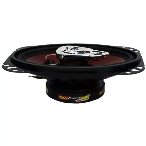 2) New BOSS CH4630 4"x 6" 250W 3-Way Car Audio Coaxial Speakers Stereo Red 4 Ohm