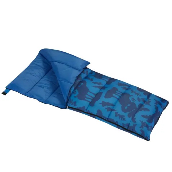 Wenzel Moose 40-50 Degree Youth Sleeping Bag - Blue