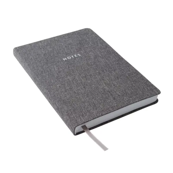 LIned Journal Recycled Water Bottle Gray - Eccolo