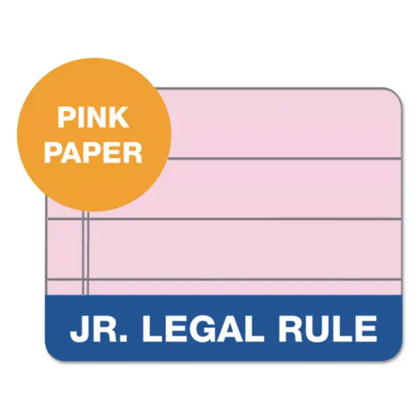 Tops Prism Plus Colored Legal Pads 5 x 8 Pink 50 Sheets Dozen 63050