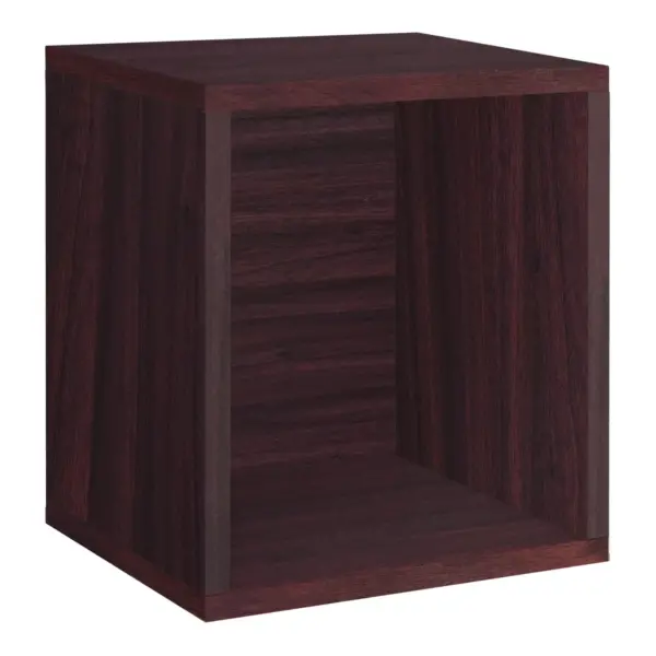 Way Basics Stackable Eco Storage Cube Cubby Organizer Espresso Wood Grain