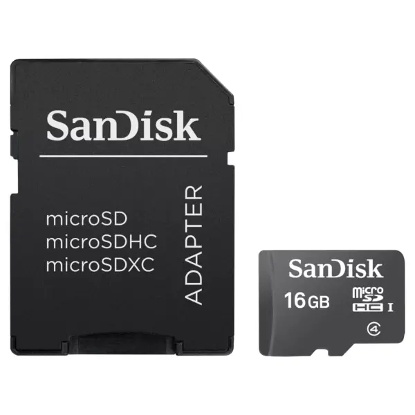 SanDisk Standard 16GB microSD Memory Card