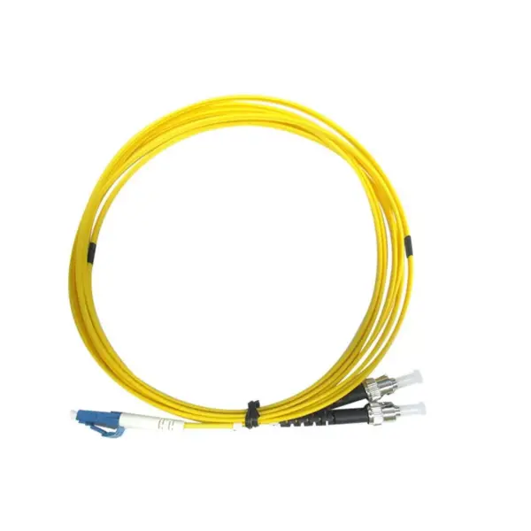 Monoprice Fiber Optic Cable - 1 Meter, LC/UPC-ST/UPC, G657A1, Single Mode, Duplex, 2mm, OFNR