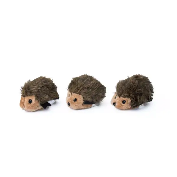 ZippyPaws Miniz Hedgehogs Dog Toy - 3pk