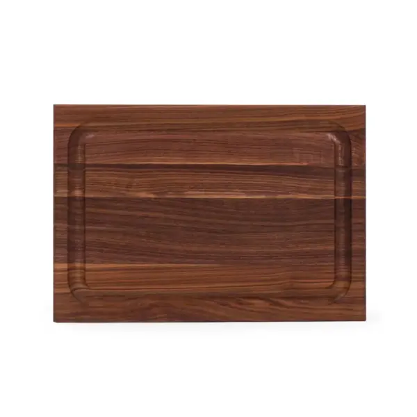 John Boos Reversible 18 Inch Wide 1.5 Inch Thick BBQ Barbecue Carving Cutting Board with Deep Juice Groove, 12 x 18 x 1.5 Inches, Walnut