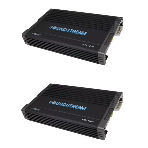 Soundstream Arachnid 1200W 4 Channel Class A/B Car Audio Amplifier (2 Pack)