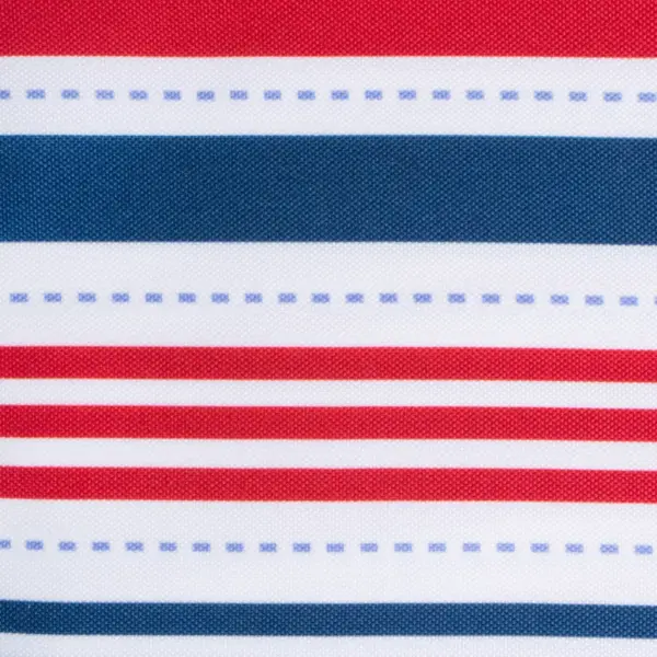 84"x60" Patriotic Stripe Outdoor Tablecloth Red/Blue - Design Imports