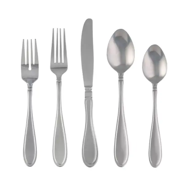 20pc Stainless Steel Evanston Mirror Silverware Set - Cambridge Silversmiths