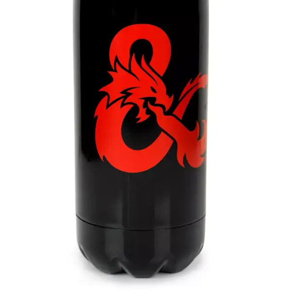 Just Funky Dungeons & Dragons Logo | Metal Stainless Steel Water Bottle | Holds 17 Ounces