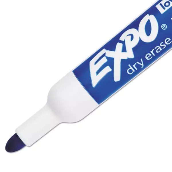 EXPO Low Odor Dry Erase Marker Bullet Tip Blue Dozen 82003