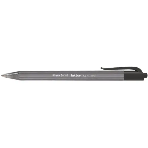 Paper Mate InkJoy 100 RT Retractable Ballpoint Pens Medium Point Black Ink 180161