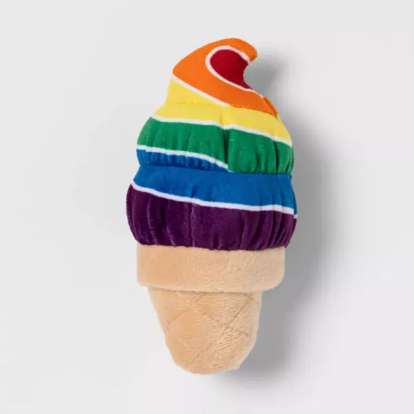 Pride Rainbow Ice Cream Cone Dog Toy - Boots & Barkley™