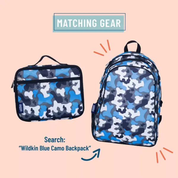 Wildkin Camouflage Lunch Box - Blue