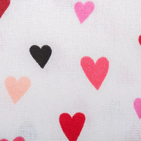 72"x14" Confetti Hearts Print Table Runner Pink - Design Imports