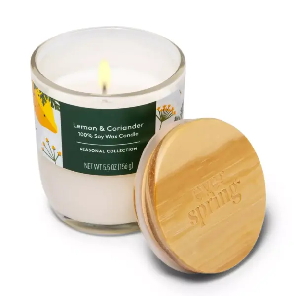 Lemon & Coriander Candle - 5.5oz - Everspring™