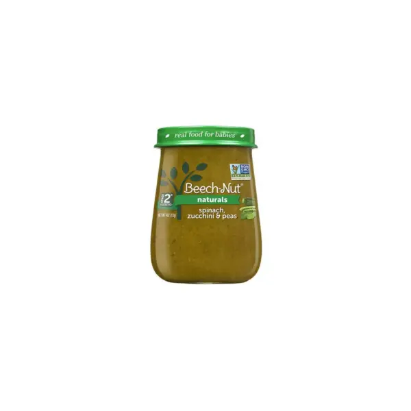 Beech-Nut Naturals Spinach, Zucchini & Peas Baby Food Jar - 4oz