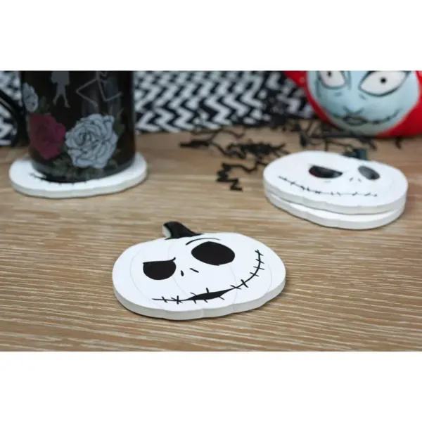 Seven20 Nightmare Before Christmas Jack Skellington Pumpkin King Drink Coasters | 4 Pack