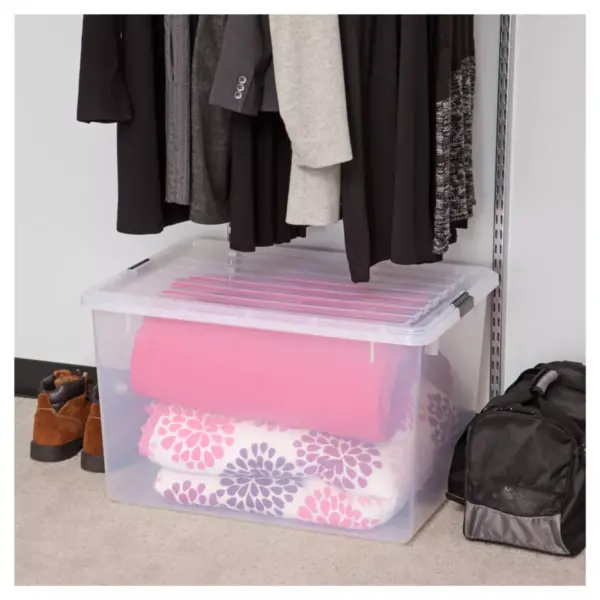 IRIS 132qtPlastic Storage Bin Clear