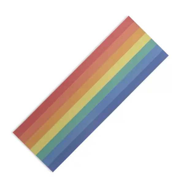 AvenieVintage Rainbow Stripes (6mm) 24" x 70" Yoga Mat - Society6