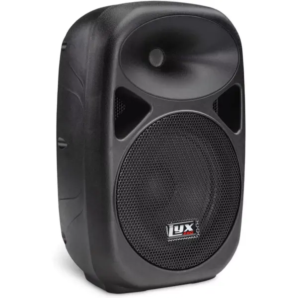 LyxPro SPA-8-8'' Compact Portable PA System 100-Watt RMS Power Active Speaker with Equalizer, Bluetooth, SD Slot, USB, MP3, XLR, 1/4'', 3.5mm Input