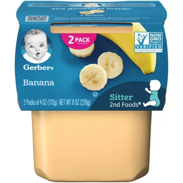 Gerber Sitter 2nd Foods Banana Baby Meals - 2ct/4oz Each