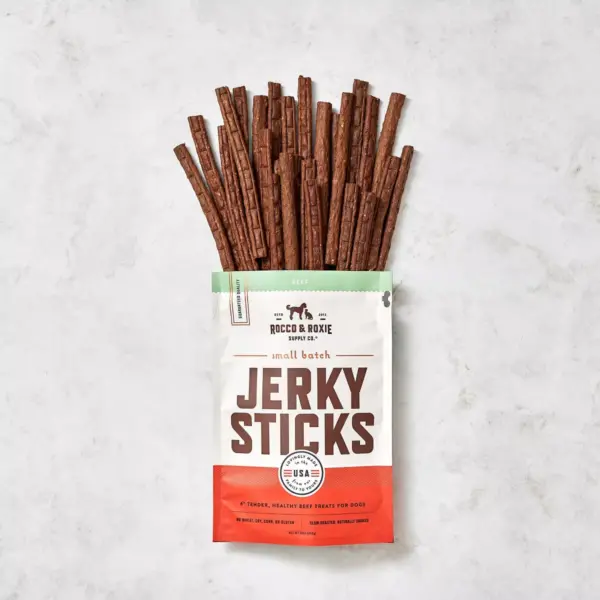 Rocco & Roxie Supply Co. Beef Jerky Sticks Dog Treats - 16oz