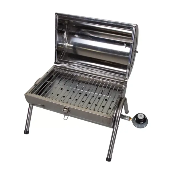 Stansport Stainless Steel Propane BBQ Grill 126 sq. in.