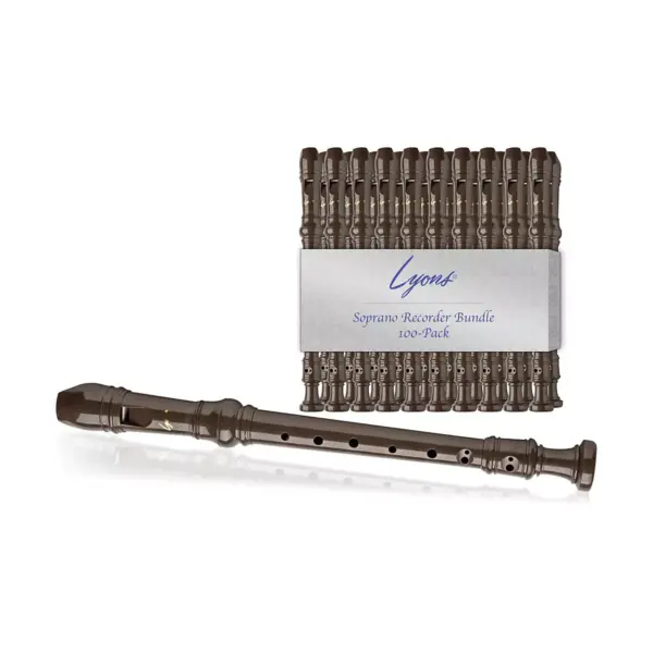 Lyons Soprano Recorder Value Bundle 100-Pack Brown