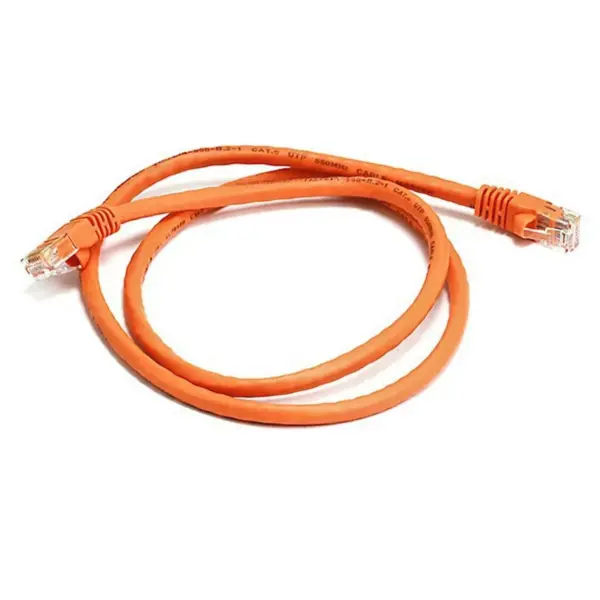 Monoprice Cat6 Ethernet Patch Cable - 3 Feet - Orange | Network Internet Cord - RJ45, Stranded, 550Mhz, UTP, Pure Bare Copper Wire, 24AWG