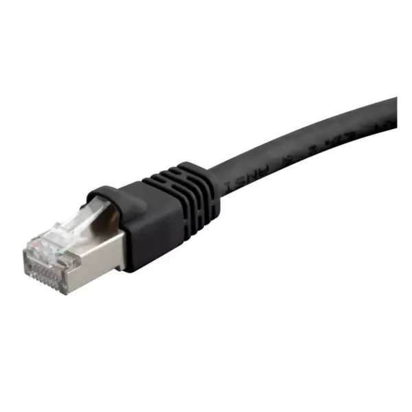 Monoprice Cat6A Ethernet Patch Cable - 20 Feet - Black | Network Internet Cord - RJ45, 550Mhz, STP, Pure Bare Copper Wire, 10G, 26AWG