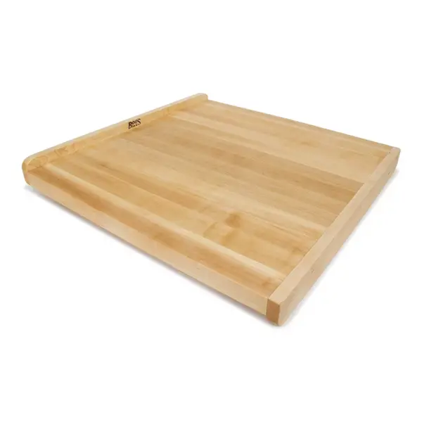 John Boos 23.75 Inch Wide 1.5 Inch Thick Reversible Square Cutting Board Block with Juice Groove , 23.75 x 23.75 x 1.5 Inches, Maple Wood